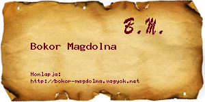 Bokor Magdolna névjegykártya